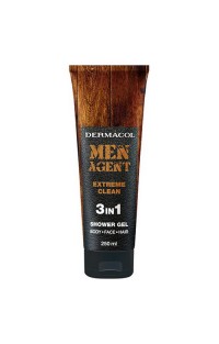 DERMACOL Men Agent Extreme Clean 3in1 гель для душа